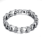 Biker Bicycle Motorcycle Chain Bracelet Bangle Punk Jewelry Retro Men Fashion Titanium Steel Bracelet Gift
