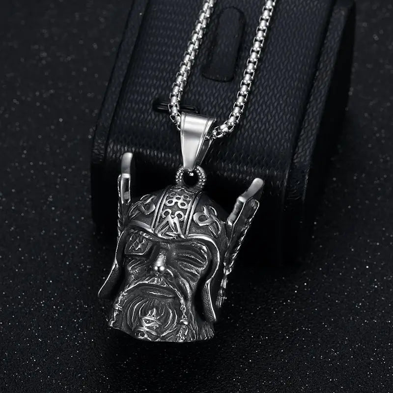 Odin Steel Pendant Motorcycle Retro Viking Nordic