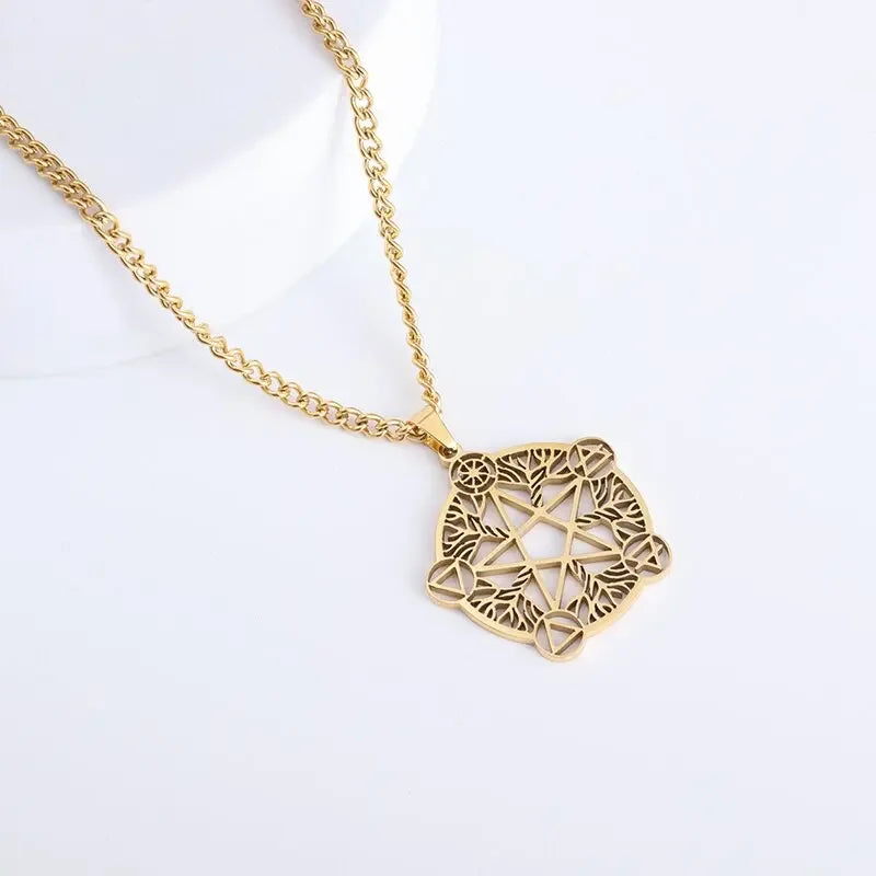 Trendy Mogan David Star Pendant High-Quality Alloy Israel Jewish Star of David Necklace for Men Jewelry