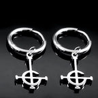 Cross Ghost Band Chain Necklace — Stainless Steel