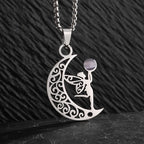 Stainless Steel Simple Personalized Spider Pendant Necklace Men and Women Fashion Party Pendant Jewelry Gift
