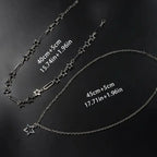 Y2K Five-Point Star Necklace Set — Stainless Steel