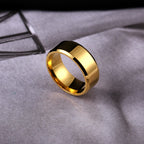 4mm Simple Smooth Women Rings Black Stainless Steel Men Rings Birthday Gifts Rings for men