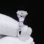 Silver 925 VVS Moissanite Ring 5CT Iced Out