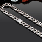 Massive Solid 316L Stainless Steel Necklace for Men High Polished 14/16MM Wide 55/60CM Long Cuban Link Chain Men's
