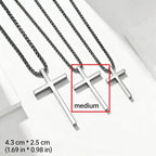 Cross Steel Pendant Double-sided Glossy Surface