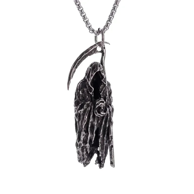 Delicate Antique Silver Color Seraph Prayer Good Luck Necklace Pendant Men Women Anniversary Amulet Jewelry Gift