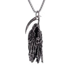 Delicate Antique Silver Color Seraph Prayer Good Luck Necklace Pendant Men Women Anniversary Amulet Jewelry Gift