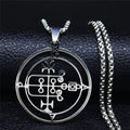 Demon Silver Pendant Seal Men/women Satan Gaap