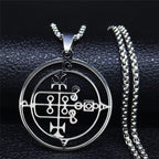 Demon Silver Pendant Seal Men/women Satan Gaap