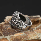 Dragon Claw Stone Ring — Stainless Steel