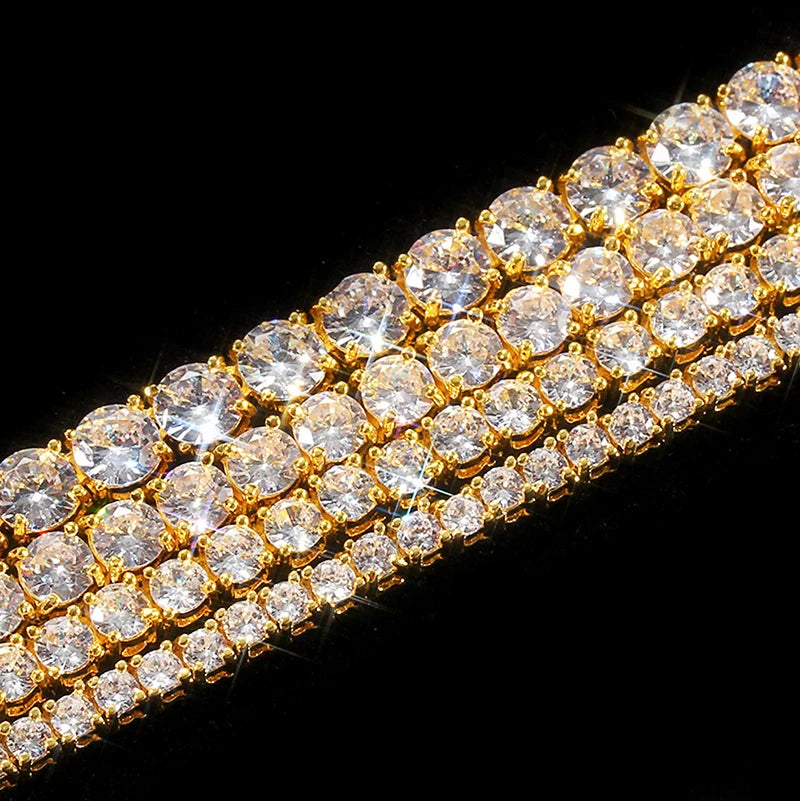 Iced Out Tennis Bracelet Stainless Steel 3/4/5/6MM