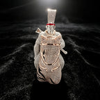 LYEE CYEE Luxury Hip Hop Style Yuan Ma Combination Gorilla Animal Pendant Can Be Paired with Cuban Chain Rap Singer