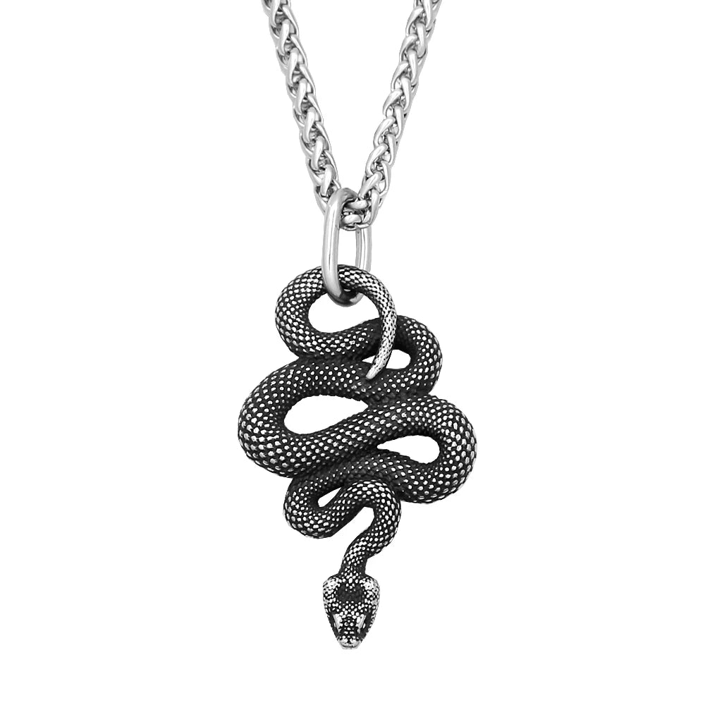 Crow Skull Pendant Necklace — Stainless Steel