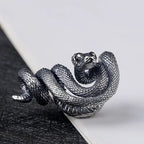 Snake Demon Skull Pendant Necklace — Gothic Vintage