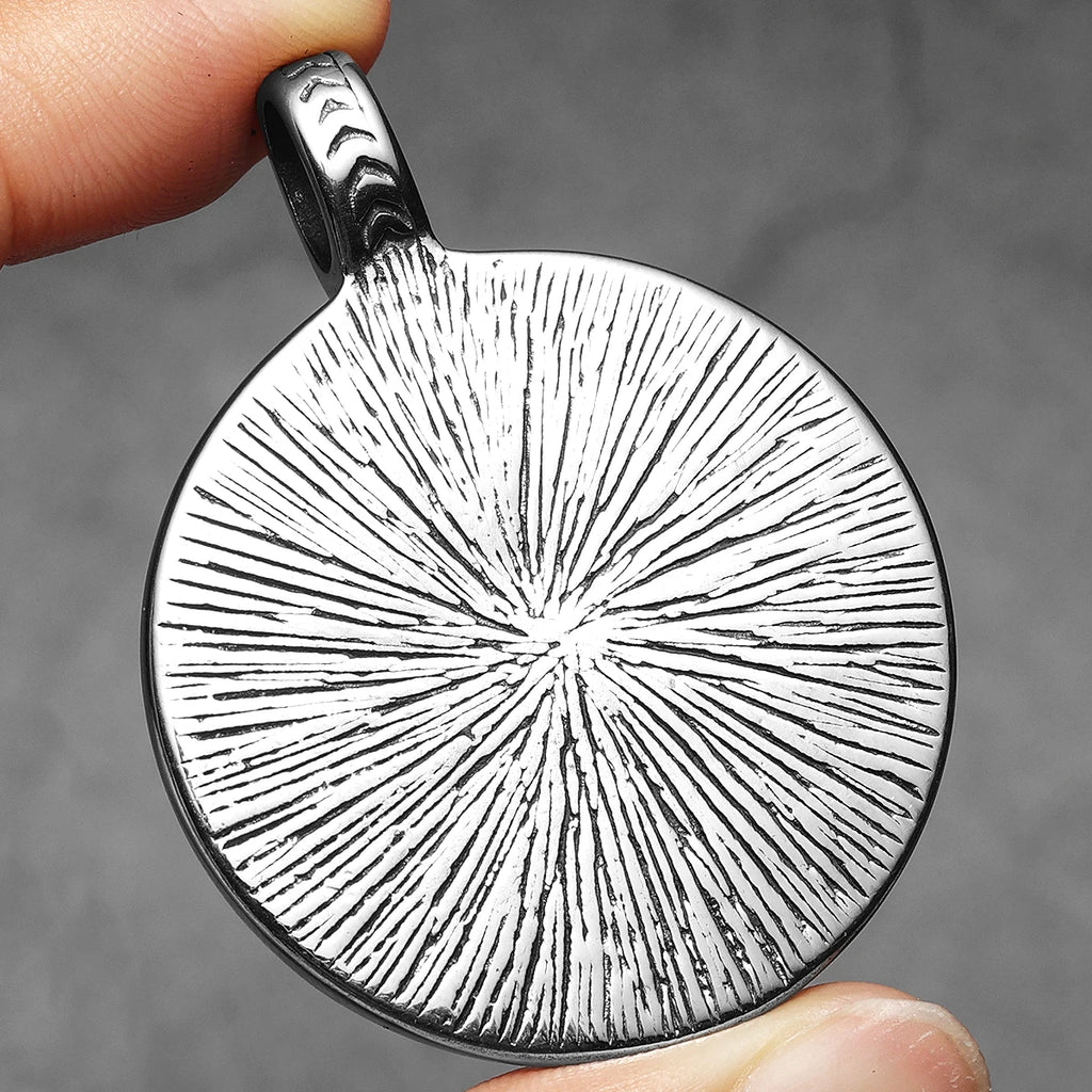 Roman Warrior Stainless Steel Pendant Necklace