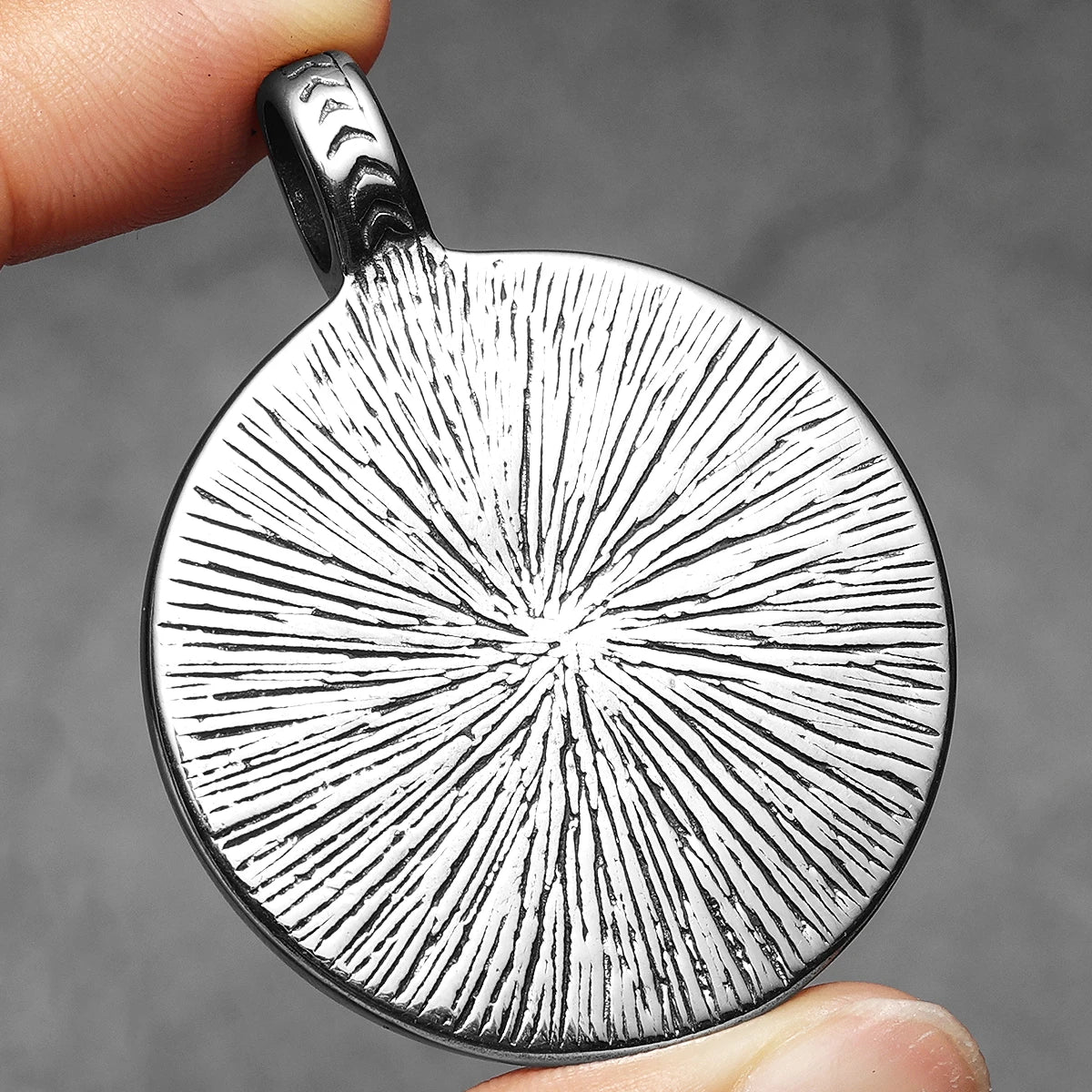 Roman Warrior Stainless Steel Pendant Necklace