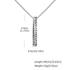 Viking Rune Mobius Pendant Necklace — Stainless Steel