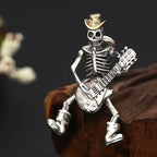 Guitar Skeleton Pendant Necklace — Statement