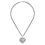 Knitial April Stainless Steel Loki's Mask Viking Pendant Amulet Sterling Silver Necklace Scandinavian Viking Jewelry