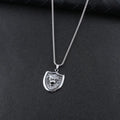 Lion Steel Pendant European American Shield
