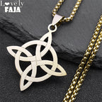 Knot Gold Chain Witchcraft Witch's Geometry Long