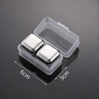 Reusable Whiskey Stones Stainless Steel Ice Cubes Quick-Freeze Wine Cooler Food Grade Metal Pellets Beer Cooler Bar
