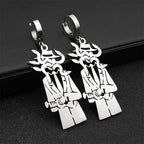 Snake Guitar Steel Earrings Trend Coiled