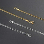 Stainless Steel Cuban Chain Necklace 3MM