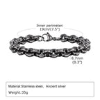 Antique Link Chain Bracelet — Stainless Steel
