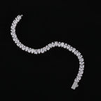 Tennis Bracelet Stainless Steel 6MM Teardrop CZ