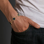 Five Leaf Flower Bracelet — Stainless Steel