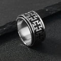 Knight Templar Cross Ring — Black Stainless Steel