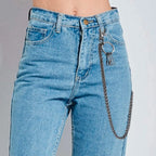 Wallet Chain Men Women Hip Hop Pants Chain Belt Chain KeyChain Pocket Chain Keel Chain for Motorcycle Style Pants Jeans