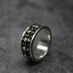 Vintage Gothic Hip-hop Punk Skull Open Ring Men and Women Fashion Trend Role-playing Props Finger Ring Party Popular