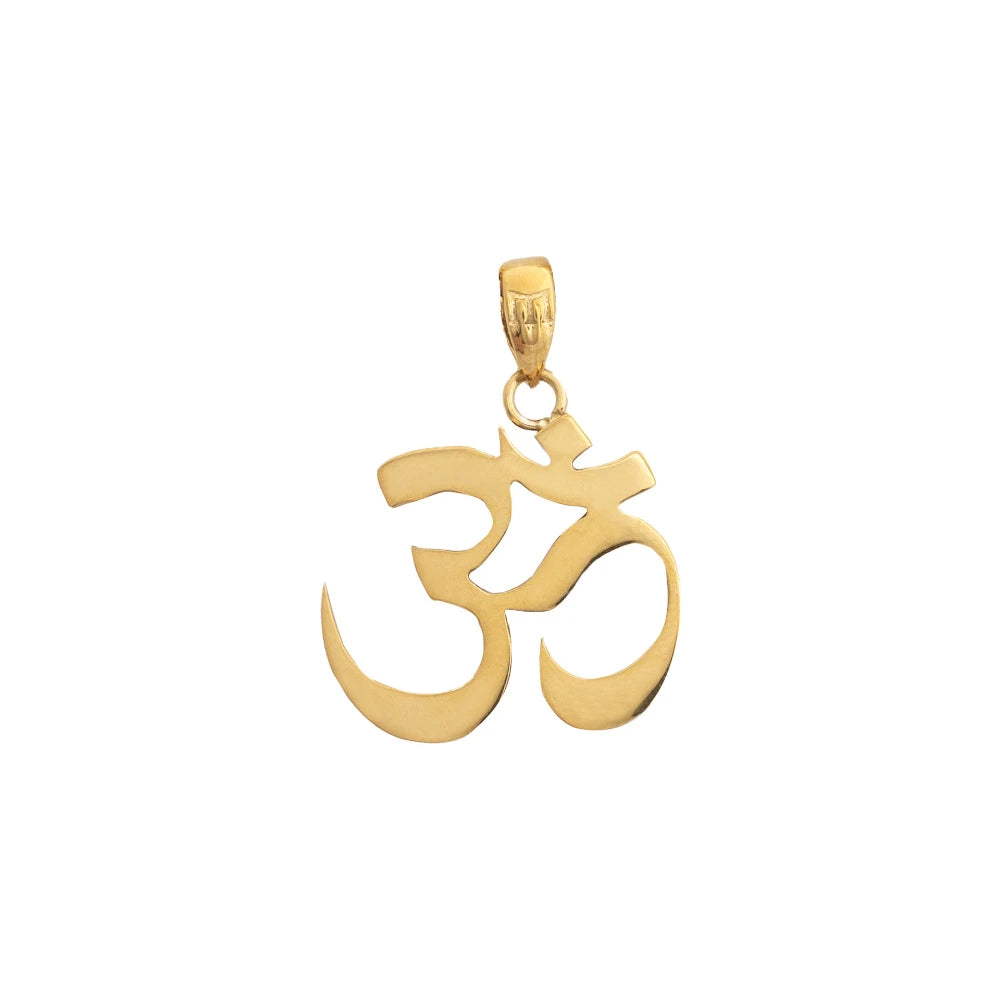 Om Aum Pendant Necklace — Stainless Steel
