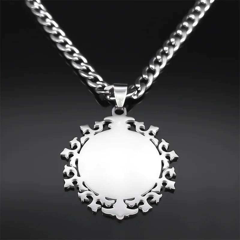 Archangel Amulet Pendant Necklace — Stainless Steel