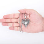 Original Van Gogh sunflower sunflower men's necklace high sense pendant nautical compass retro fashion trend pendant