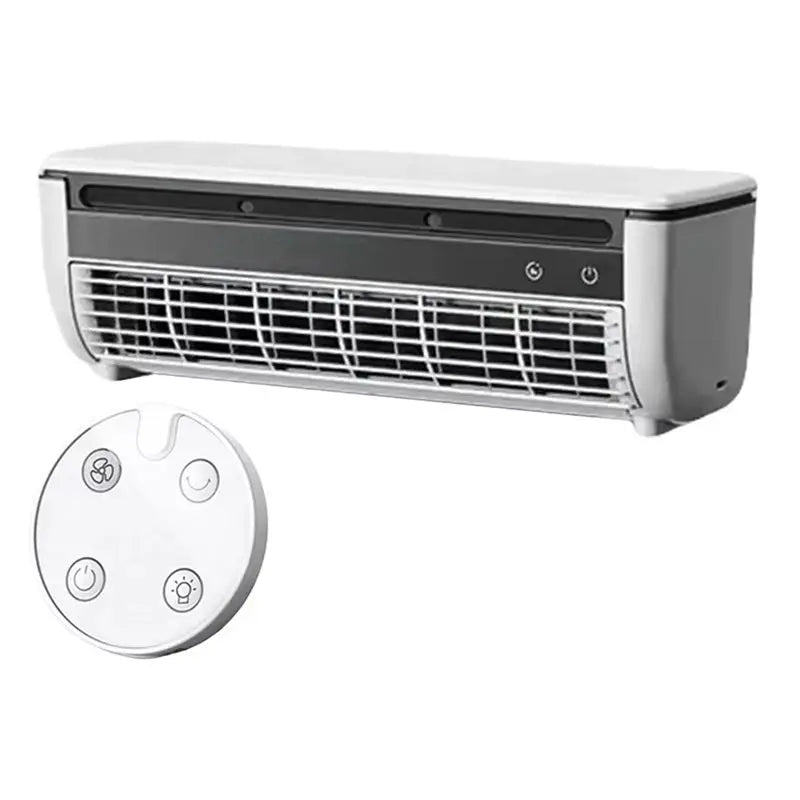 【KITCHEN GADGET】Wall-Mounted Mini Air Cooler Leafless Quick Cooling Fan Conditioner Wireless Quiet Electric With Remote