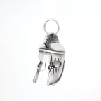 Vintage Design Viking Warrior Bell Pendant Motorcycle Wind Nordic Odin Guardian Bell Necklace Gift Jewelry Accessories