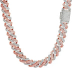 2026NUOYA 20MM Width Iced 5A CZ Miami Cuban Necklace Hip Hop Rapper Two Color Cuban Link Chain Chrismas Jewelry Gift