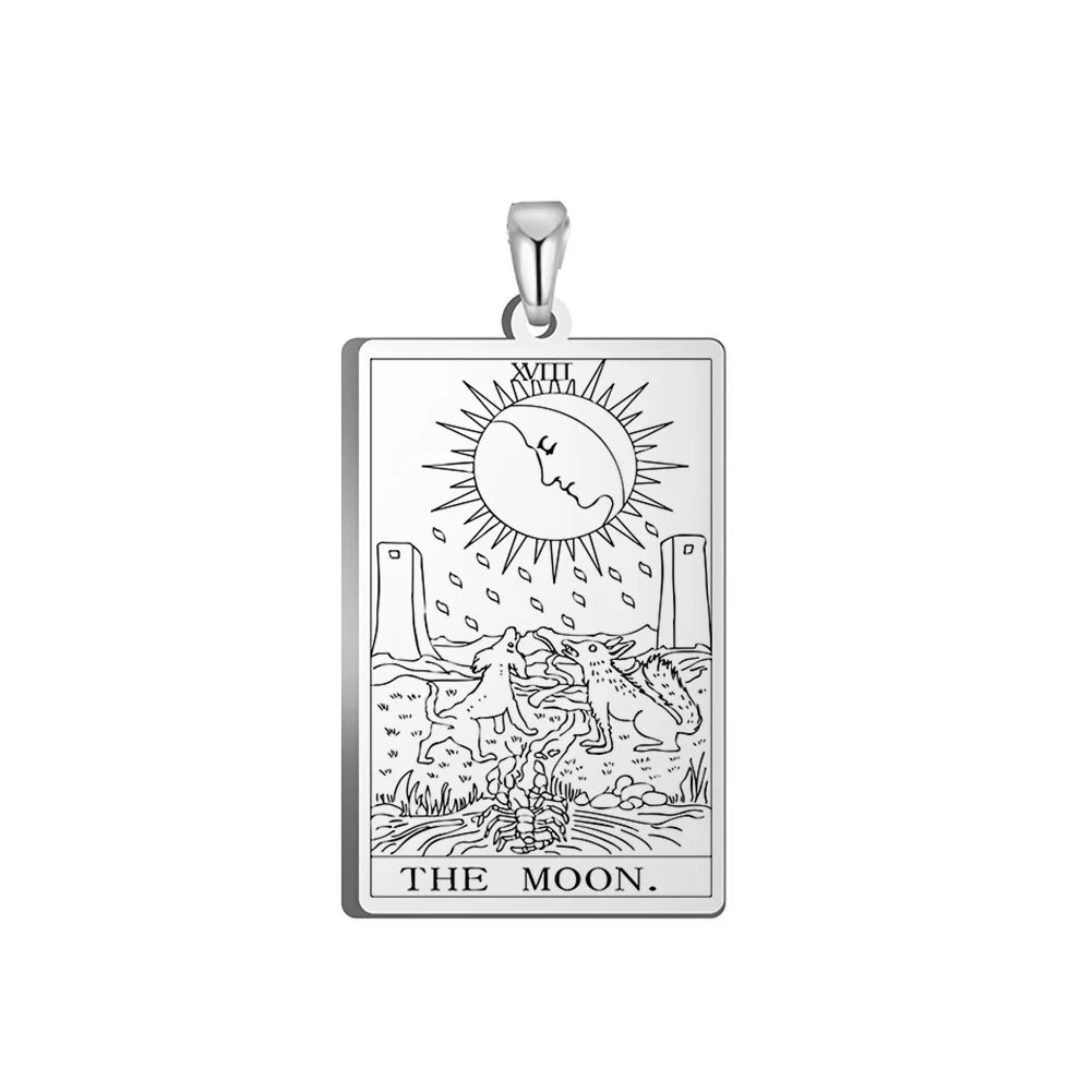 Tarot Major Arcana Amulet Necklace — Stainless Steel
