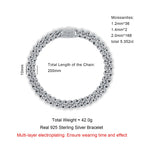 Iced Out Cuban Bracelet — 925 Silver