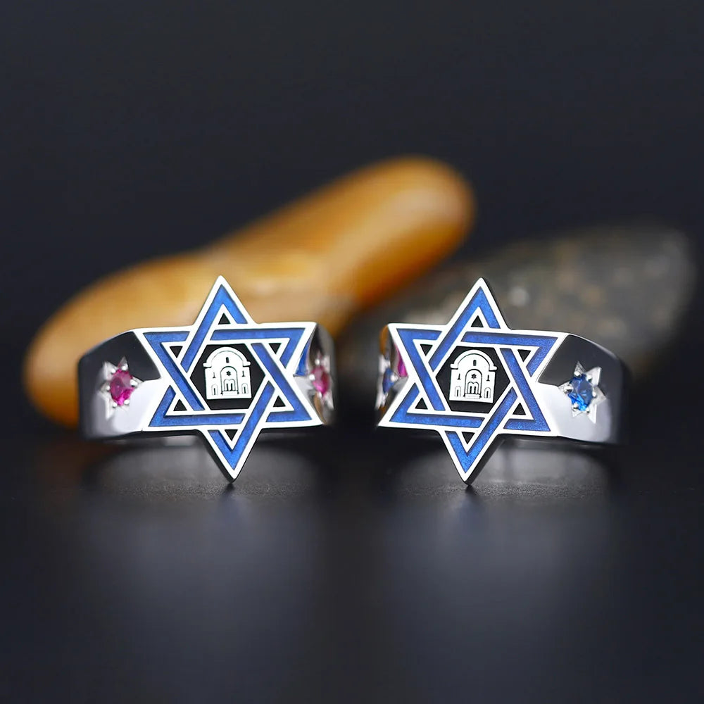 Star of David Ring — 925 Silver