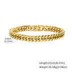Gold Chunky Chain Bracelet — Stainless Steel