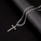 Cuban Chain Necklace Bracelet Set — Stainless Steel
