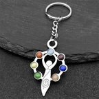 Key Gold Chain Chakra Stone Yoga Reiki Spiritual