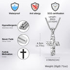 Unique Billiard Pool Table Pendant Necklace for Men, Non-fading Stainless Steel Collar Necklace with Chain, Hip Pop Punk Jewelry
