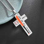 Templar Cross Round Medal Pendant Necklace — Stainless Steel