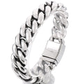 Men's Bracelets 19MM 316L Stainless Steel Cuban Links Chains Man Bracelet for Men Classic On Hand Jewelry Male Accessory